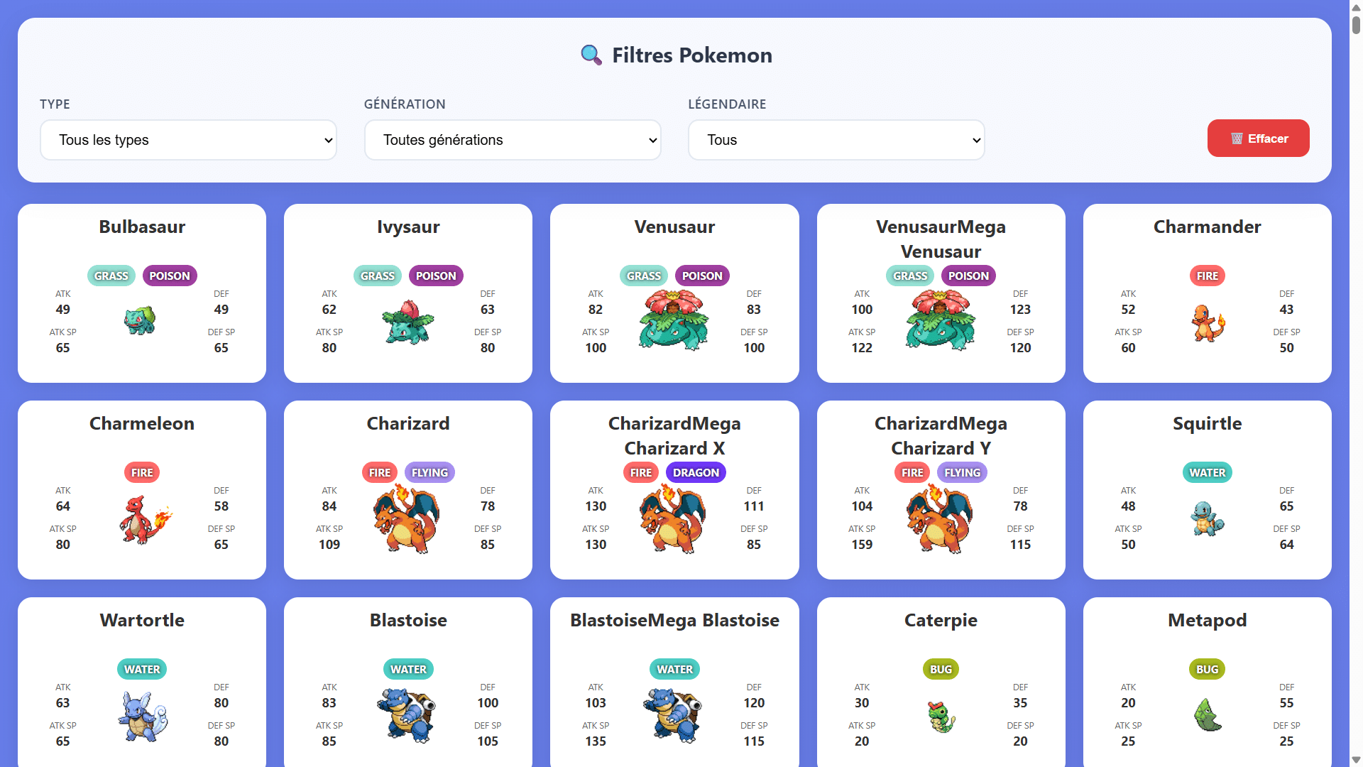 Pokédex (application web front-end)